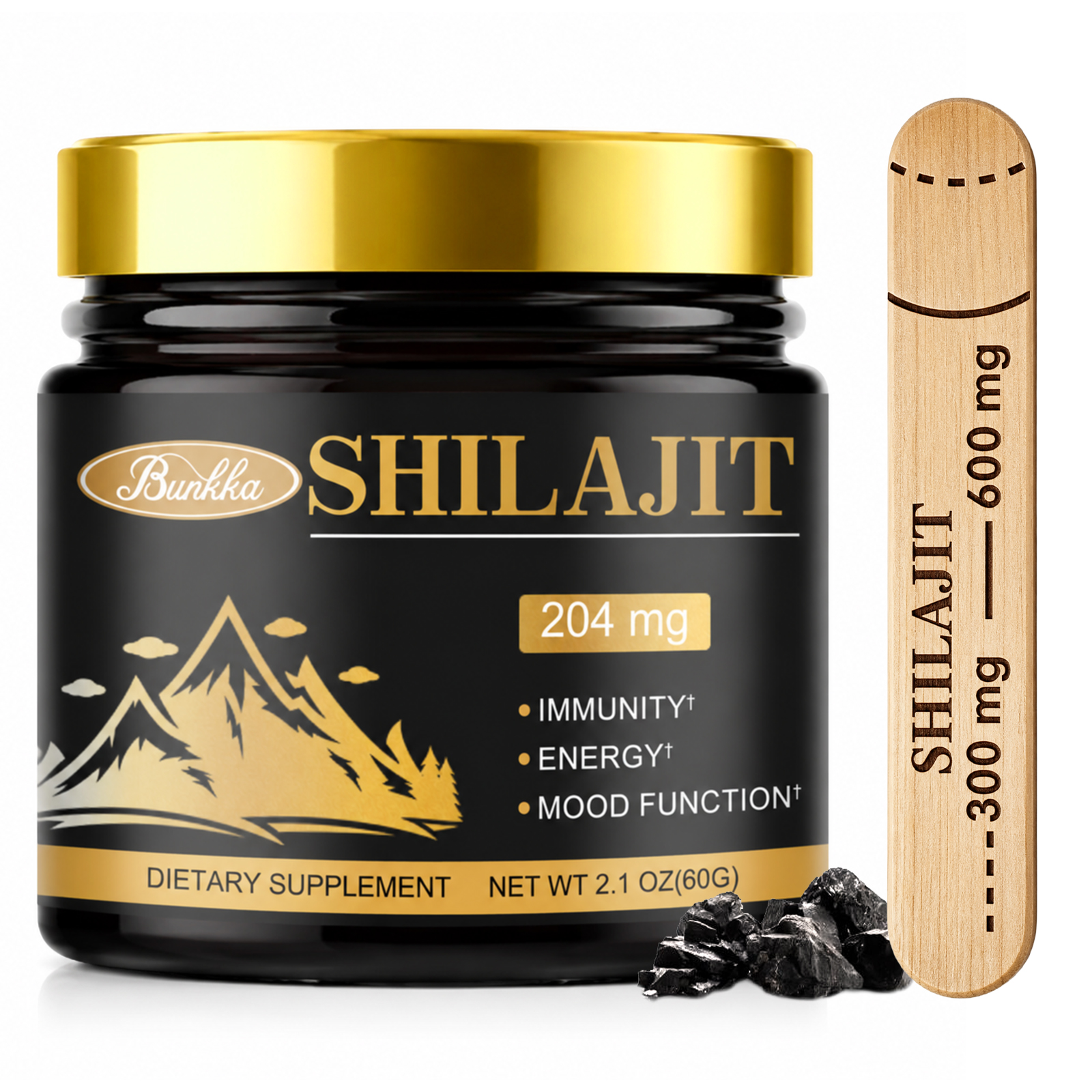 Shilajit Resin Pure - 100% 순수 천연 오리지널 시라짓 레진