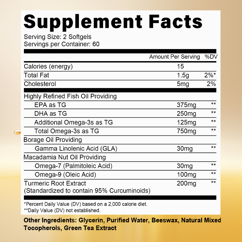 Omega 3 Fish Oil - 오메가 3 피쉬 오일 캡슐 -
