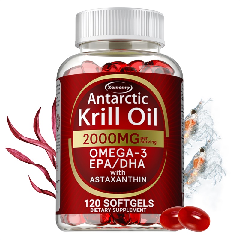 Omega 3 Fish Oil - 남극 크릴 오일 캡슐 - 오메가