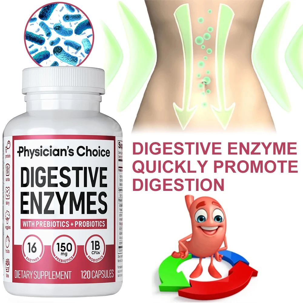 Digestive Enzyme Blend - 유기 소화 효소 보충제 - 성인