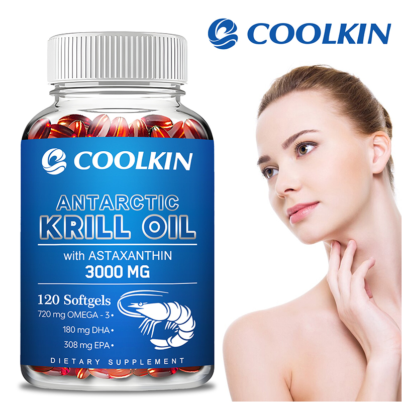 Omega 3 Fish Oil - 남극 크릴 오일 3000mg - 오메가-3