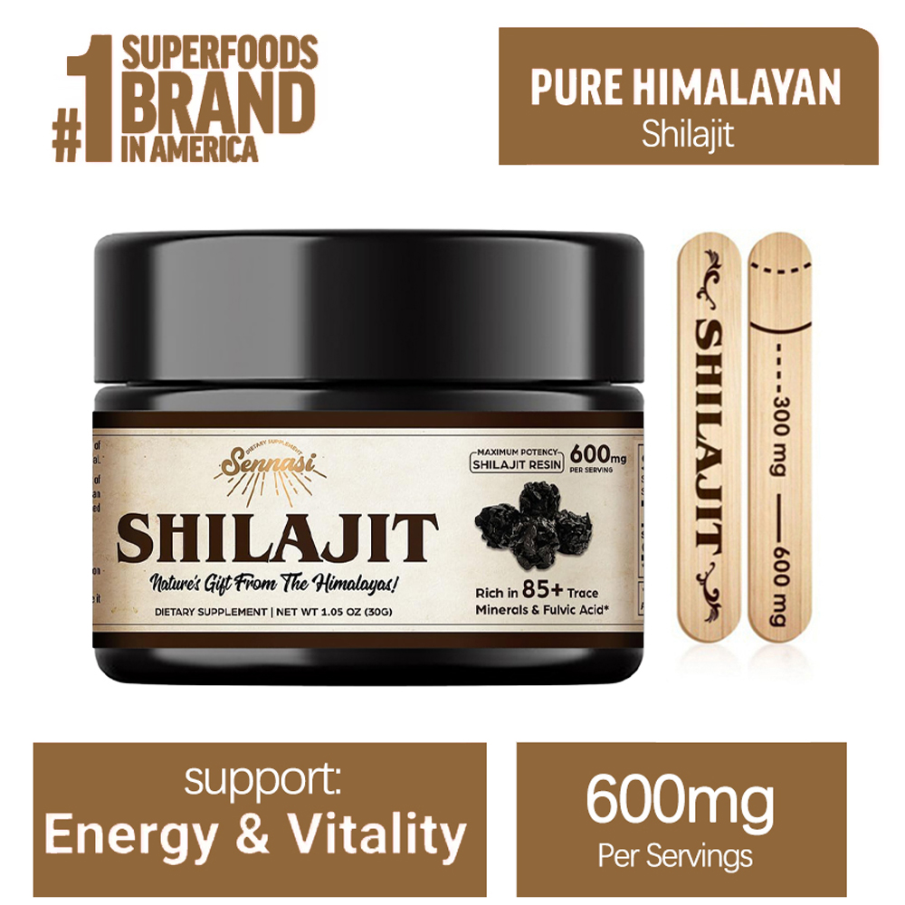 Shilajit Resin Pure - 순수 히말라야 시라짓 레진, 85가지 이상의