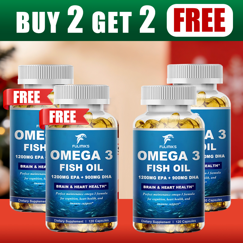 Omega 3 Fish Oil - 2개 구매 시 2개 무료! 고함량