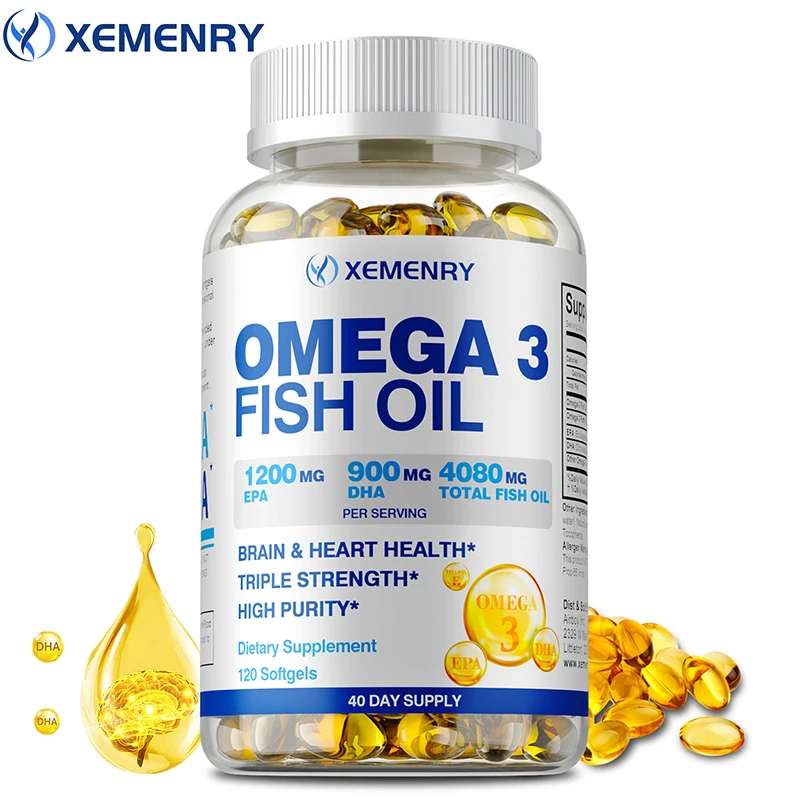 Omega 3 Fish Oil - 오메가-3 피쉬 오일 - 기억력, 집중력