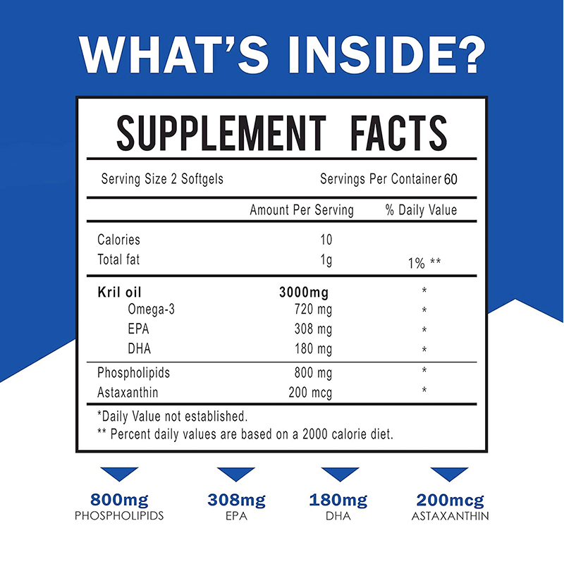 남극 크릴 오일, 오메가-3 EPA, DHA, 천연 아 - Omega 3 Fish Oil 리뷰 및 가격