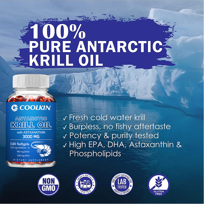 남극 크릴 오일, 오메가-3 EPA, DHA, 천연 아 - Omega 3 Fish Oil 리뷰 및 가격