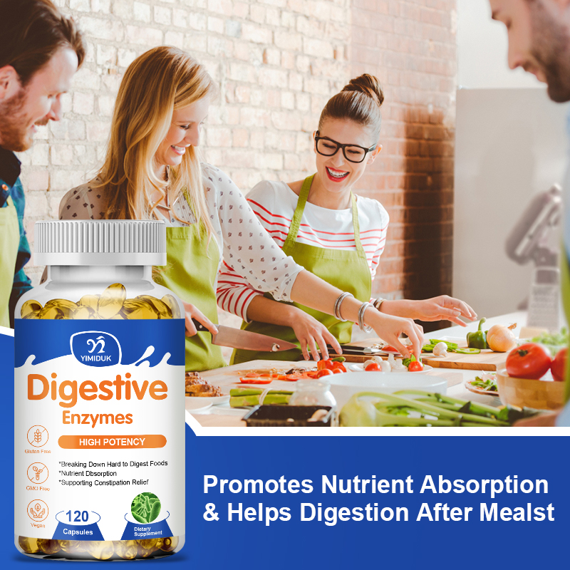 유기농 소화 효소 캡슐, 프로바이오틱스 혼합, 변비 완 - Digestive Enzyme Blend 리뷰 및 가격