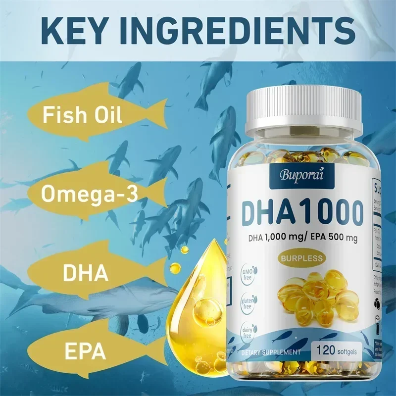 오메가 3 피쉬 오일 DHA 보충제 - 뇌, 관절 및  - Omega 3 Fish Oil 리뷰 및 가격