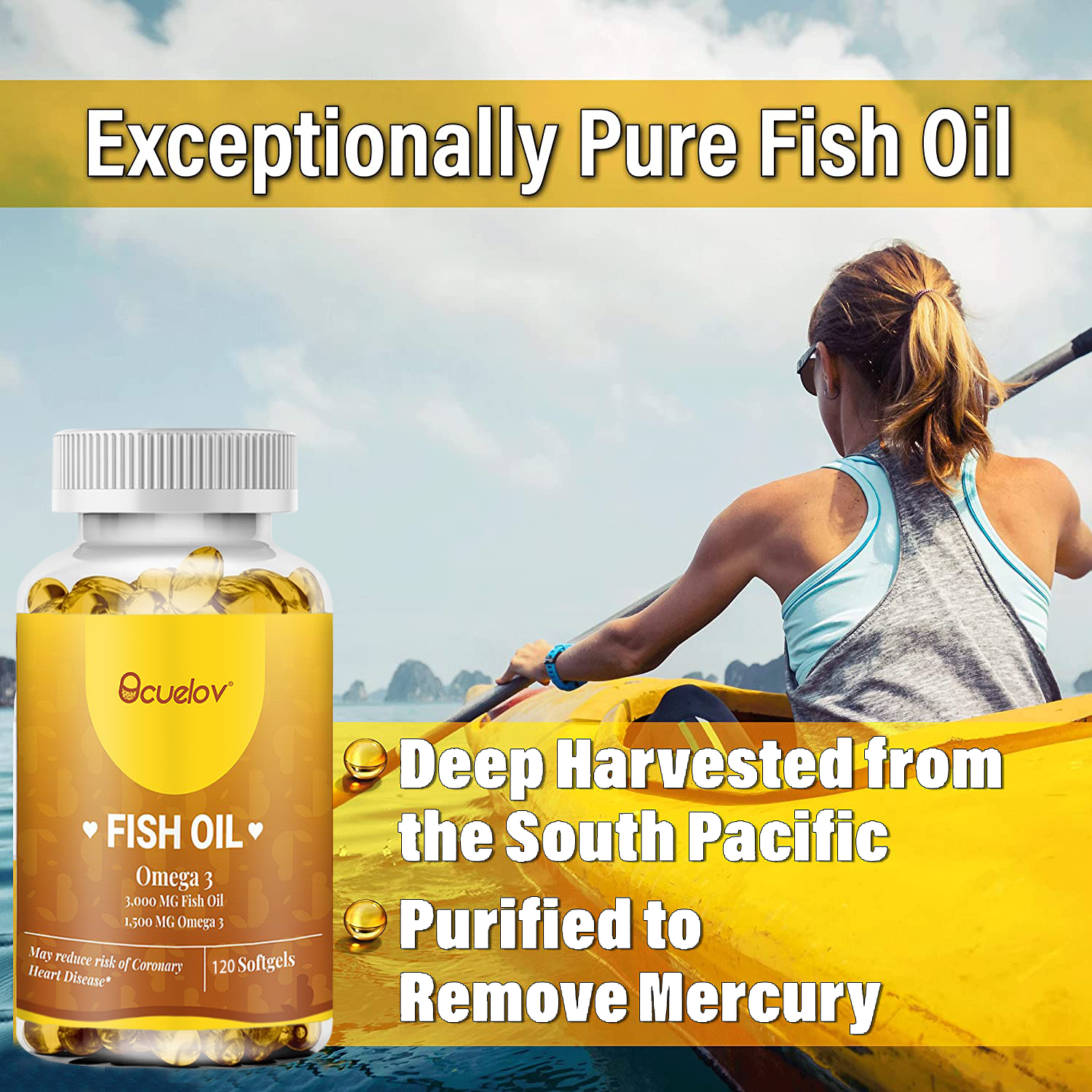 야생산 오메가-3 피쉬 오일 3000mg – 높은 EP - Omega 3 Fish Oil 리뷰 및 가격