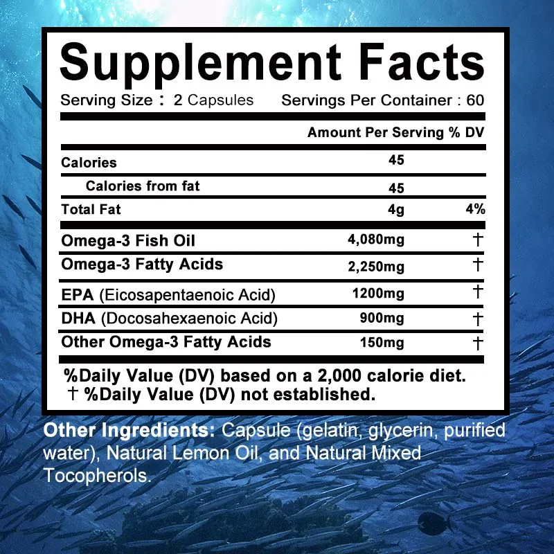 오메가 3 피쉬 오일 - 신경계, 피부 및 모발 건강을 - Omega 3 Fish Oil 리뷰 및 가격