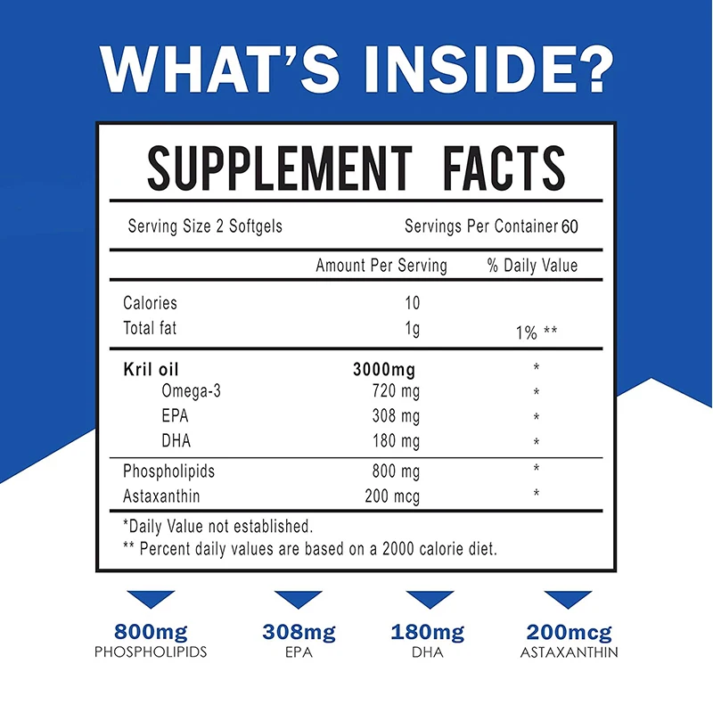 남극 크릴 오일 3000mg - 오메가-3 EPA, D - Omega 3 Fish Oil 리뷰 및 가격