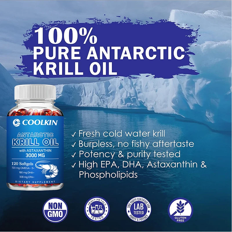 남극 크릴 오일 3000mg - 오메가-3 EPA, D - Omega 3 Fish Oil 리뷰 및 가격