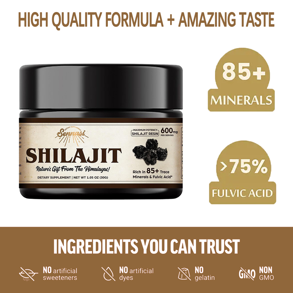 순수 히말라야 시라짓 레진, 85가지 이상의 천연 미네 - Shilajit Resin Pure 리뷰 및 가격