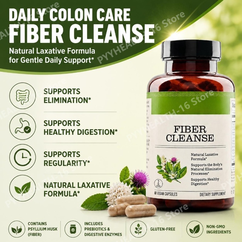 파이버 클렌즈 실리움 허스크 캡슐 (소화 효소 함유 허 - Digestive Enzyme Blend 리뷰 및 가격