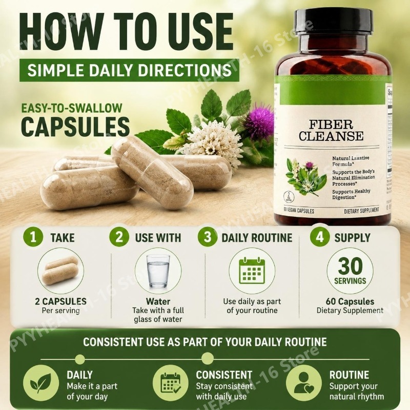 파이버 클렌즈 실리움 허스크 캡슐 (소화 효소 함유 허 - Digestive Enzyme Blend 리뷰 및 가격