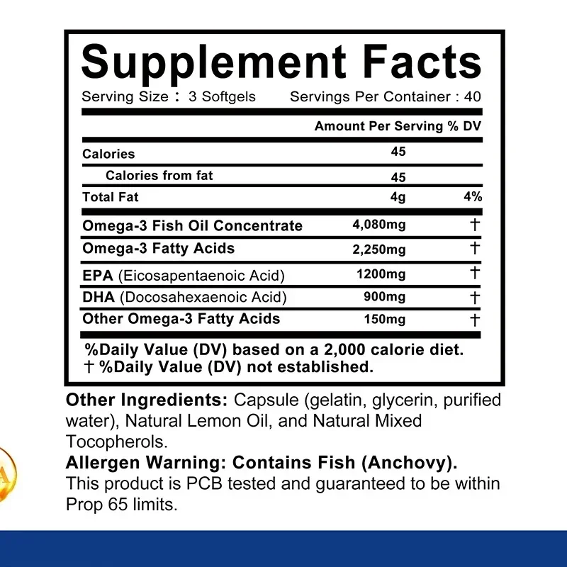 오메가-3 피쉬 오일 - 기억력, 집중력 및 인지 능력 - Omega 3 Fish Oil 리뷰 및 가격